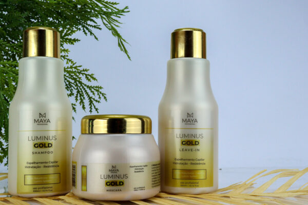 Kit Luminus Gold - Shampoo, Máscara e Leave-in - 300ml